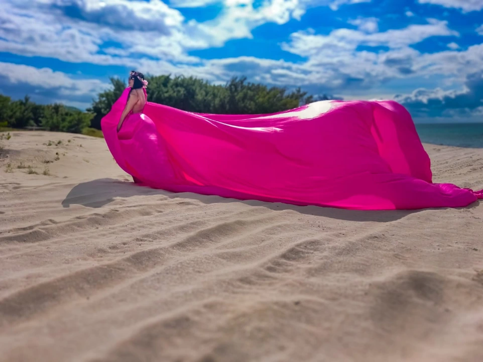 Sesiones fotográficas con vestidos voladores